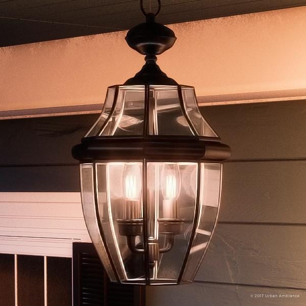 Shop Luxury Colonial Outdoor Pendant Light, 19"H x 11"W, with Tudor